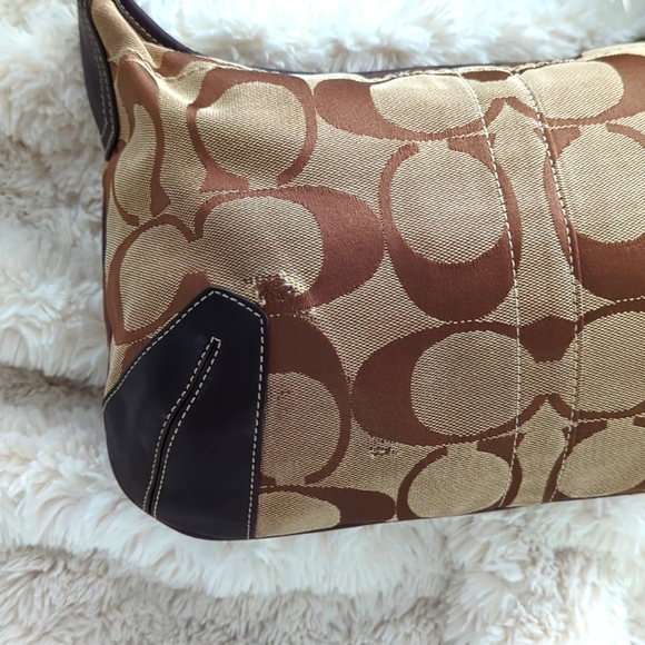 VTG COACH Signature Ergo Hobo Leather Shoulder Bag - Picture 8 of 14